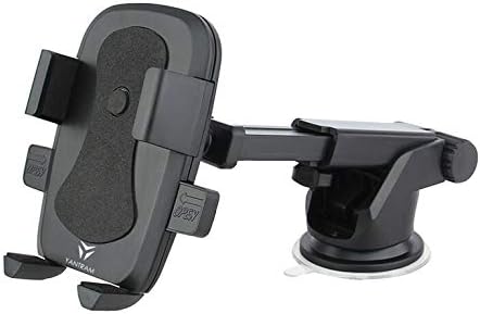 Parayantram Yantram Husky Car Mobile Phone Holder with Strong Suction Base, 360° Rotating Dashboard and Windshield Stand for All Smartphones (Grey)