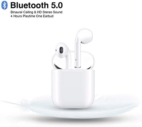 Bluetooth Headphones, Wireless Bluetooth 5.0 Headset Mini In-Ear Sports Headphones Earphone for Apple Airpods iphone, Android, Samsung S10+ 9 8 Plus