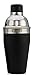 Leak Proof Black Stainless Steel Cocktail Shaker - 18oz Single Drink Size - Professional Grade Barware - Hand Inspected in USA for Quality