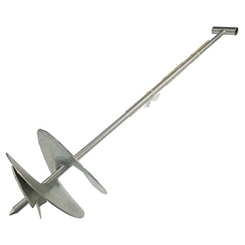 Erdlochbohrer 200 mm DN verzinkt Erdbohrer 20 cm Lochbohrer Handbohrer Pfahlbohrer Gartenbohrer Palisadenbohrer… – Bild 4