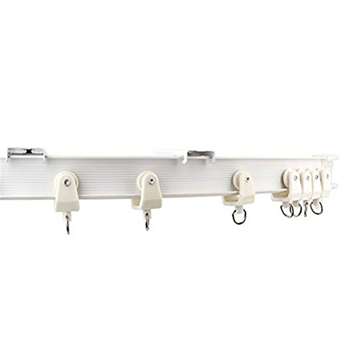 Pi-Pi 5 Meters Window Curtain Track Soft Curve Balcony Curved Track Rail Accessories Alloy Plastic - Thumbnail 4
