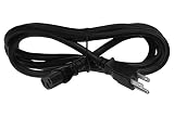 SF Cable 3ft 14 AWG Universal US Power Cord, IEC320 C13 to NEMA 5-15P SJT 15A