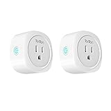 TanTan Smart Plug Mini Wi-Fi Enabled Outlet with Energy Monitoring-2 Pack, Compatible with Amazon Alexa & Google Assistant, No Hub Required, Remote Control Your Devices from Anywhere [ETL Approved]