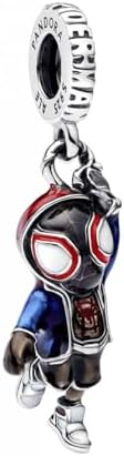 Marvel Spider-Man Miles Morales 793842C01 Breloque en Argent Sterling Compatible avec Me and Moments 7,1 x 21,5 x 10 mm