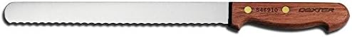 Dexter Russell S46912PCP Traditional (13260) Slicer, 12", Scalloped Edge, Stain-Free, high-Carbon Steel, Rosewood Handle, Perfect Cutlery Packaging​​‌‌‌​‍​‌​​‌​‍​​‌‌‌‌​‍​​‌‌​‌‍​​‌‌​​‍​​‌‌‌‌​‍​‌​