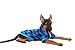 KOOLTAIL Plaid Dog Hoodie Pet Clothes Sweater with Hat and Pocket for Small Medium Large Size Dogs, Soft Winter Warm Dog Cold Weather Coat, Fleece Fall Dog Hooded Sweatshirt for Puppy Cats, Blue XL