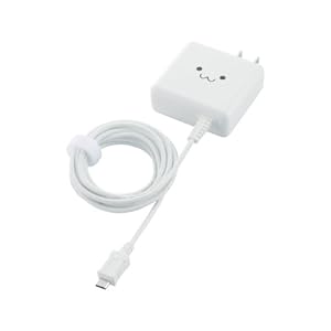 ELECOM スマートフォン/タブレット用 【超急速充電】 AC充電器 1800mA MPA-ACMA1518WH