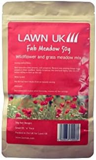 Wildflower Fab Meadow Seed Mix Lawn UK - 50g - 20sqm Coverage - Flagship Sow and Grow - Annual Perennial Wildflowers