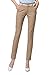 Kuyuansu Women's Mid Rise Fit Plain Front Skinny Dress Pants