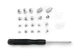 Micro Connectors M.2 SSD Mounting Screws Kit for Gigabyte & MSI Motherboards (L02-M2G-KIT) - Silver