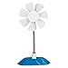 ARCTIC Breeze - USB Desktop Fan with Flexible Neck and Adjustable Fan Speed, portable Desk Fan for Home, Office, Silent USB Fan, Fan Speed: 800–1800 RPM - Dark blue
