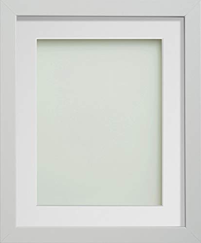 Frame Company Allington White 10x8 inch Frame With White Mount For Image 8x6 inch *Choice of sizes* Fitted with Real Glass — image 1