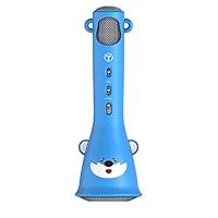 TOSING X3 Microphone for Kids Portable Wireless Microphones Karaoke with Bluetooth Speaker for Music Playing and Singing Machine System for iPhone/Android Smartphone/Tablet (Blue)