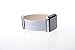 Thankscase Band for Apple Watch 40mm 38mm, Genuine Leather Replacement Wristband, Top Quality Metal Clasp for iWatch Series 4 (40mm) Series 3 Series 2 Series 1 (38mm) Sport and Edition (Silver)