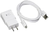 Samsung EP-TA20JWE Adaptive Fast Charging Wall Charger for Galaxy Note 4, Edge, S6/S6 Edge/ Edge+, S6 Active, Note 5 - White - Bulk Packaging