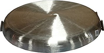 Bioexcel Comal Stir Fry Griddle - Stainless Steel Pan Flat Round 16", 20" - This one is 20" x 1.5" - Heavy Duty BBQ Griddle for Portable Gas Stove