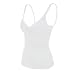 Ibeauti Women's Camisole Tops With Built In Bra V-Neck Padded Tank Top (XL,White)