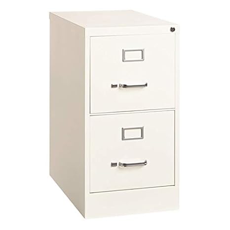 Hirsh 25 In Deep 2 Drawer Letter Size Vertical File Cabinet In White