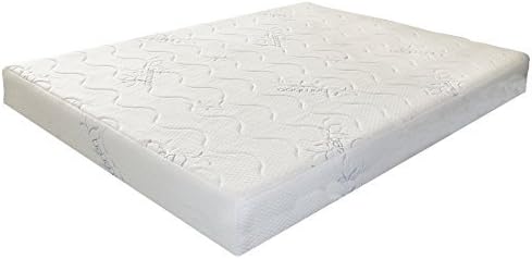 EzoBed "Bamboo" Memory Foam Mattress 6-inch Height Gel-Infused Medium-Firm CertiPUR-US Certified Foam for Pain Relief - Twin 38" x 75" - With Free Pillow