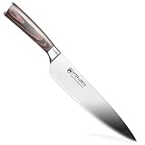 Pohaku 8 inch Professional Multipurpose Chef Knife, Ultra Sharp, Wear Resistant, Kitchen Knife made with German High Carbon Stainless Steel, Ergonomics Handle