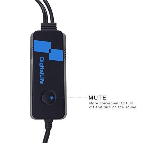 USB Stereo Sound Card - USB to 3.5mm(4 Section) Stereo Audio Adapter, USB to RCA(R/L) Soundcard for PS4 Pro,Gaming Headphone, Desktop Soundbar