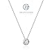 BlingGem CZ Necklaces for Women 925 Sterling Silver Necklaces Cubic Zirconia Pendant Birthday Anniversary Mothers Day Gift for Women Mom Wife