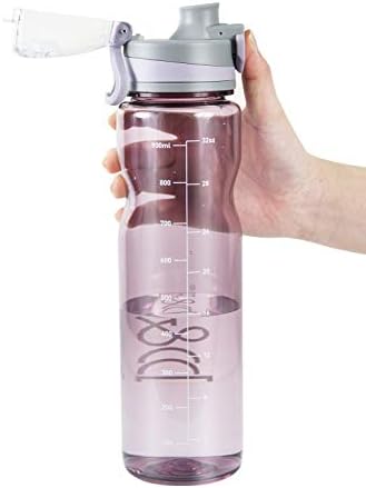 Blue water bottle with a leak-proof design, ideal for daily activities, priced at $15.99 as of August 9, 2023.