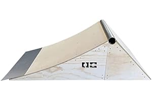 OC Ramps Launch WR - Wood Skateboard Launch Ramp with Coping and Wall Ride - Blast Over The Ramp or Hit The Back Wall Ride for Endless Tricks - Great for BMX, Scooters and Inline Skaters