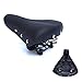 UNISTRENGH Sprung Vintage Bike Saddle Comfy Wide Saddle Comfortable Bicycle Seat Foam Padded Cushion for Men Womenthumb 2