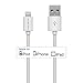 [Apple MFi Certified] Coocheer Lightning to USB Sync Cable Charger Cord with 8 pin Slimmest Connector Head, Compatible with all iOS versions