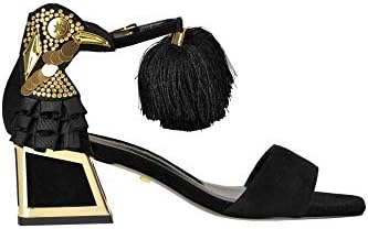 Kat Maconie Women's MCGLCAT000005116E Black Fabric Sandals