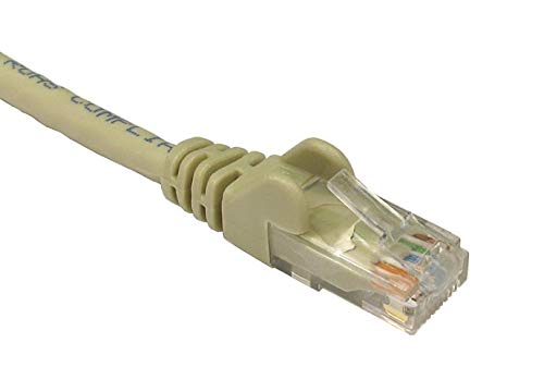 World of Data 6m GREY CAT6 Network Cable - Ethernet - LAN - Patch - Compatible with Internet, Broadband, Router, Hub, Modem-10/100/1000 - Gigabit