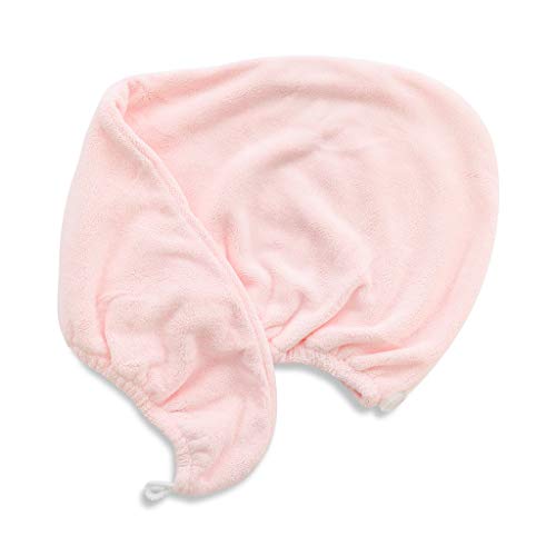 Diva Darling, Easy to Use & Super Absorbent Microfiber Hair Turban, Pink