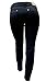 1826 Stretchy BLACK denim jeans HIGH WAIST WOMENS PLUS SIZE pants SKINNY LEG PL-880