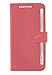 S6 Case, Samsung Galaxy S6 Wallet Case, ROOCASE Prestige Premium Synthetic Leather Wallet Case Flip Cover [Stand Feature] with Credit Card ID Holder for Samsung Galaxy S6 (2015), Pink