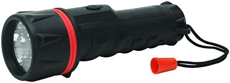 rubber torch 2 x d cell - electrical safety - torches