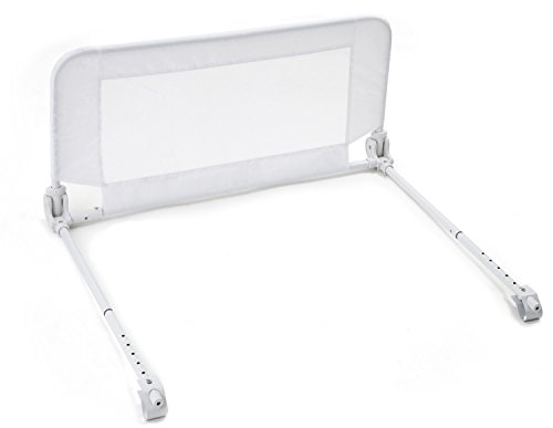 Hiccapop Convertible Crib Bed Rail for Toddlers, Crib Rail Guard, White