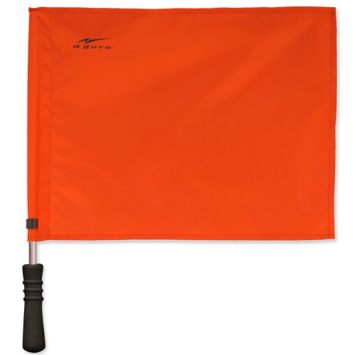 image for AGORA Pro Line Premium Regulation Soccer Referee Flags with Case, Red/
