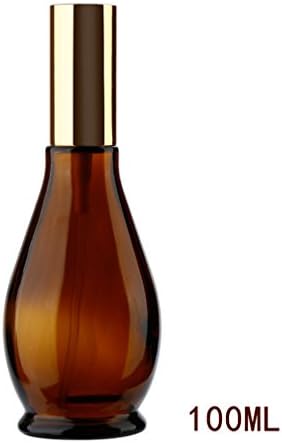 4 Sizes Gourd-Shaped Empty Amber Glass Refillable Perfume Atomizer Bottle 100ml