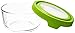 Anchor Hocking TrueSeal Glass Food Storage Container with Airtight Lid, Green, 4 Cup