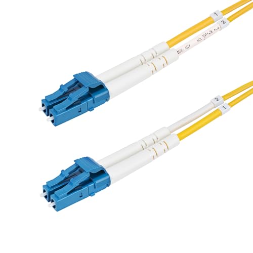 StarTech.com 1m (3.3ft) LC to LC (UPC) OS2 Single Mode Duplex Fiber Optic Cable…