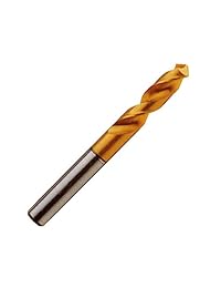 YG-1 d4107, espiral, lenta de vástago recto broca de acero de alta velocidad Stub Tornillo Máquina, estaño Acabado, 135 °, 12,5 mm de diámetro x 102 mm de longitud, 5