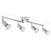 B.K.Licht I Plafondspots I met 4 lichts I GU10 fitting I railverlichting I opbouwspots I incl. 4x GU10 I 3.000K spotjes…