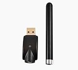 Flat Black O Pen - Battery - 510 thread - Red LED Stylus by FourXX