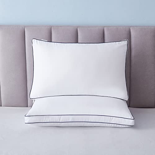 Uniqwamer Pillows for Sleeping 2 Pack, Standard Size Bed Pillows, Skin Friendly and Breathable