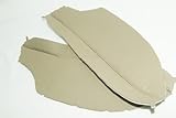 Honda Accord Coupe Tan Ivory Real Leather Door Panel Armrest Covers (Leather Part Only)