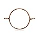 10PCS 25mm Round Open Back Bezel Pendant, Open Back for Resin, Polymer, etc. Open Back Frame with 2 Loops, Antique Copper