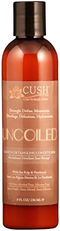 CUSH Cosmetics Uncoiled Mango and Hibiscus Detangling Conditioner 8 oz