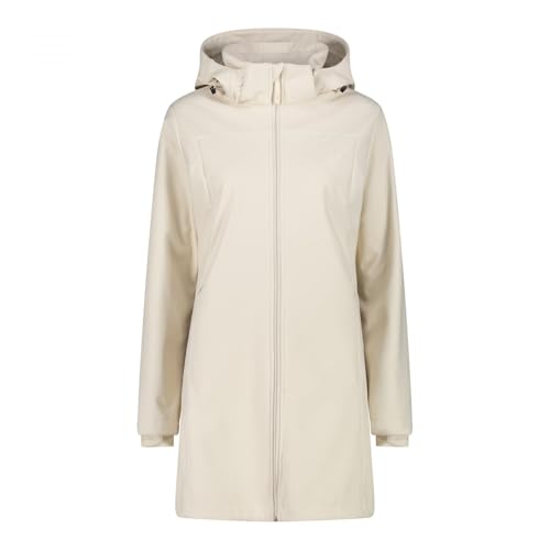 CMP - Woman Parka Jacket Zip Hood, Vainilla, 46