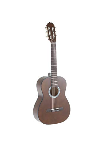 GEWA classical guitar, Basic guitar, basswood body, pakkawood fingerboard, chrome-plated machine heads, 1/2 walnut-coloured
